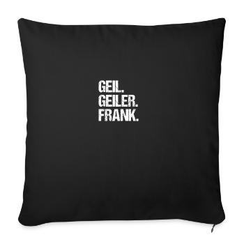 Frank - Sofa pillowcase 17,3'' x 17,3'' (45 x 45 cm) - black - Front
