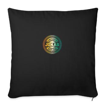 Jonas - Housse de coussin décorative 45 x 45 cm - noir - Devant