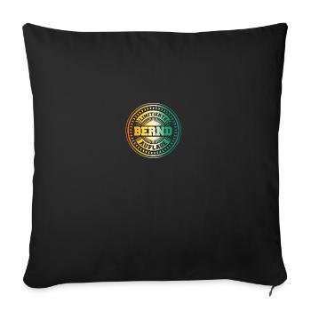 Bernd - Housse de coussin décorative 45 x 45 cm - noir - Devant