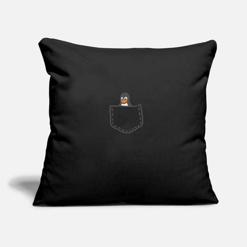 Tux Linux Pingouin Housse de coussin décorative 45 x 45 cm