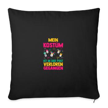 Carnival Costume Carnival - Sofa pillowcase 17,3'' x 17,3'' (45 x 45 cm) - black - Front