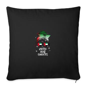 E.A.U - Housse de coussin décorative 45 x 45 cm - noir - Devant