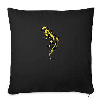 Salamander night - Sofa pillowcase 17,3'' x 17,3'' (45 x 45 cm) - black - Front