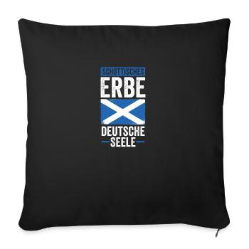 Ecossais Ecossais Ecosse Allemande - Housse de coussin décorative 45 x 45 cm - noir - Devant
