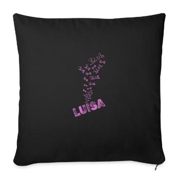 Bouillonnement pour Luisa Water Sports - Housse de coussin décorative 45 x 45 cm - noir - Devant