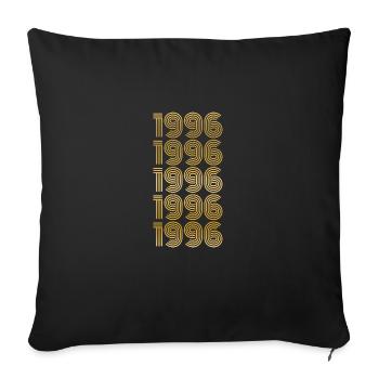 Chien 1996 - Housse de coussin décorative 45 x 45 cm - noir - Devant