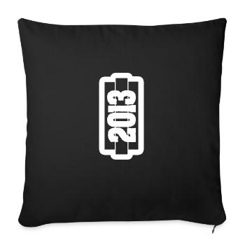 2013 - Sofa pillowcase 17,3'' x 17,3'' (45 x 45 cm) - black - Front