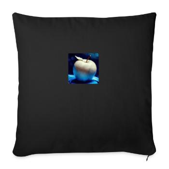 a simpel weird appel - Sofa pillowcase 17,3'' x 17,3'' (45 x 45 cm) - black - Front
