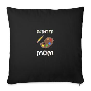 Maler Handwerker Beruf Spruch Geschenk - Sofakissenbezug 45 x 45 cm - Schwarz - Vorne