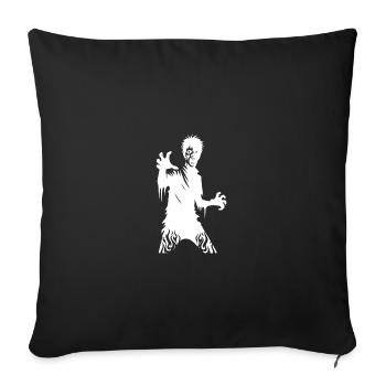 Gruseliges Kinder Zombie Halloween - Sofakissenbezug 45 x 45 cm - Schwarz - Vorne