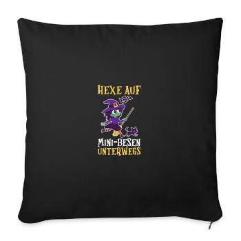 Costume d’Halloween Sorcière Halloween - Housse de coussin décorative 45 x 45 cm - noir - Devant