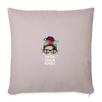 Central African Republic - Sofa pillowcase 17,3'' x 17,3'' (45 x 45 cm) - light taupe - Front