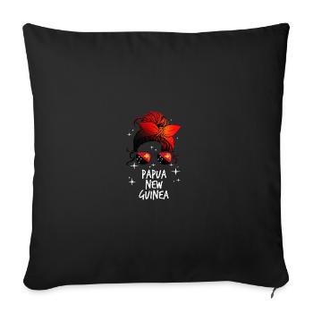 Papouasie-Nouvelle-Guinée - Housse de coussin décorative 45 x 45 cm - noir - Devant