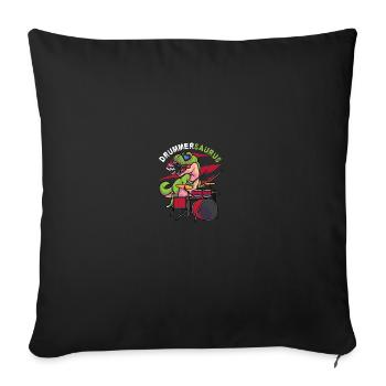 Batteur Cadeau Batteur Batteur - Housse de coussin décorative 45 x 45 cm - noir - Devant