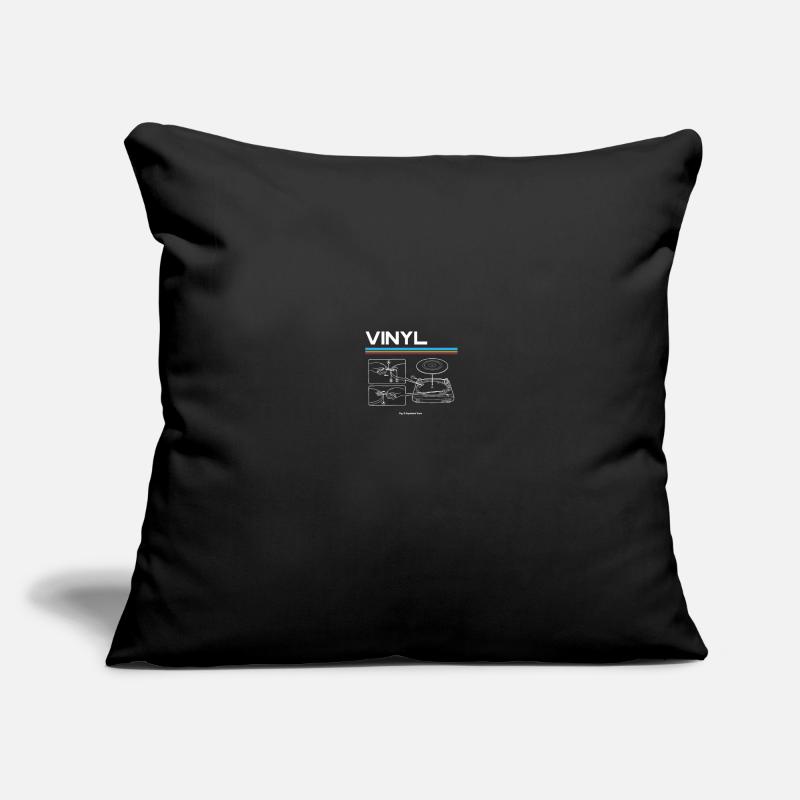 Record Player Record Collector Sofa pillowcase 17,3'' x 17,3'' (45 x 45 cm)