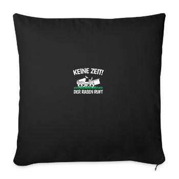 Gartenfreunde Rasenflüsterer Platzwart Geschenk - Sofakissenbezug 45 x 45 cm - Schwarz - Vorne