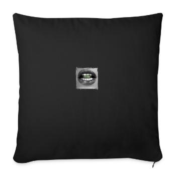 Techno Music Raver Electro Musik DJ Discjokey - Sofa pillowcase 17,3'' x 17,3'' (45 x 45 cm) - black - Front