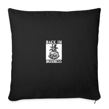 Plague Doctor Plague Doctor Doctor Medieval - Sofa pillowcase 17,3'' x 17,3'' (45 x 45 cm) - black - Front