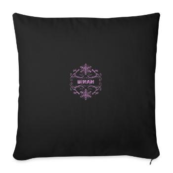 Geschenk für Binah - Sofakissenbezug 45 x 45 cm - Schwarz - Vorne