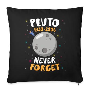 Pluton 1930 2006 - Planet Space Astronomy - Housse de coussin décorative 45 x 45 cm - noir - Devant