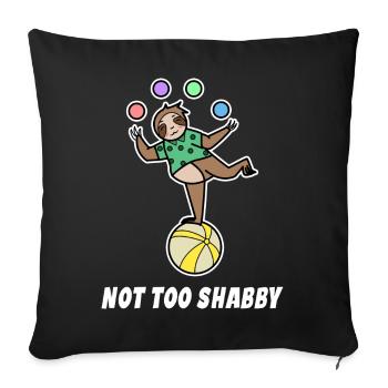 Sloth Jungle Animal Statement Zoo Mammal - Sofa pillowcase 17,3'' x 17,3'' (45 x 45 cm) - black - Front