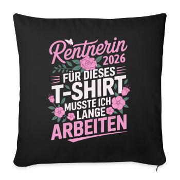 Pensioner 2026 - Sofa pillowcase 17,3'' x 17,3'' (45 x 45 cm) - black - Front
