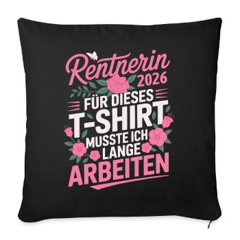 Pensioner 2026 - Sofa pillowcase 17,3'' x 17,3'' (45 x 45 cm) - black - Front