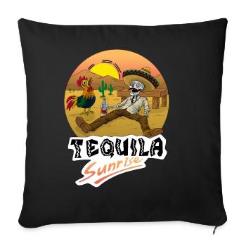 Tequila Sunrise - Housse de coussin décorative 45 x 45 cm - noir - Devant