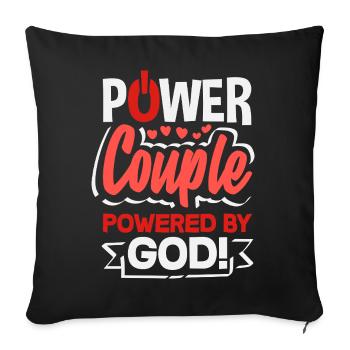 Retro Herz Valentinstag Design Liebe - Sofakissenbezug 45 x 45 cm - Schwarz - Vorne