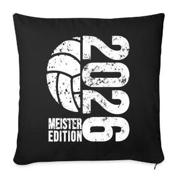 Volleyball Master Hoodie 2026, white, swimming trunks - Sofa pillowcase 17,3'' x 17,3'' (45 x 45 cm) - black - Front