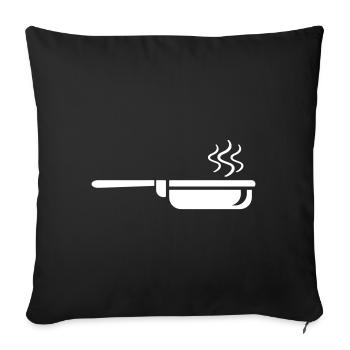 Pan Icon - Sofa pillowcase 17,3'' x 17,3'' (45 x 45 cm) - black - Front