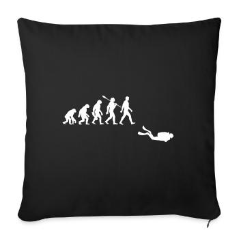 Evolution Diving Diver - Housse de coussin décorative 45 x 45 cm - noir - Devant