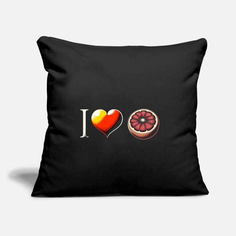 J’adore le pamplemousse Housse de coussin décorative 45 x 45 cm