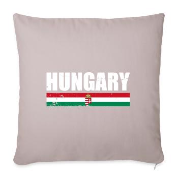Hungary Vintage Hungary Hungarian flag - Sofa pillowcase 17,3'' x 17,3'' (45 x 45 cm) - light taupe - Front