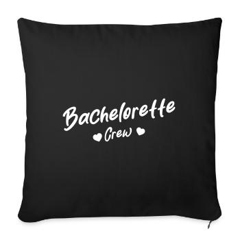 Bachelorette Crew Coeur - Housse de coussin décorative 45 x 45 cm - noir - Devant