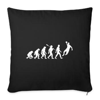 Evolution - Handball - Handball Players - Sofa pillowcase 17,3'' x 17,3'' (45 x 45 cm) - black - Front