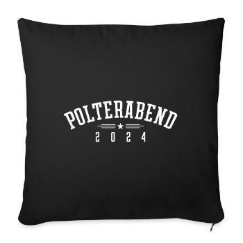 Polterabend 2024 - Sofakissenbezug 45 x 45 cm - Schwarz - Vorne