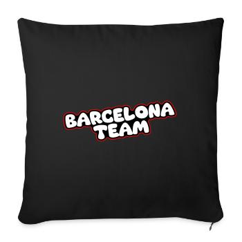 L’équipe de Barcelone - Housse de coussin décorative 45 x 45 cm - noir - Devant