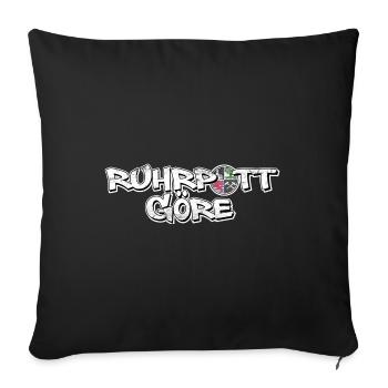 Ruhrpott Göre Gelsenkirchen Wappen - Sofakissenbezug 45 x 45 cm - Schwarz - Vorne