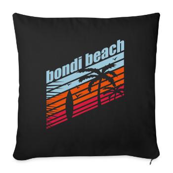 BONDI BEACH - Housse de coussin décorative 45 x 45 cm - noir - Devant