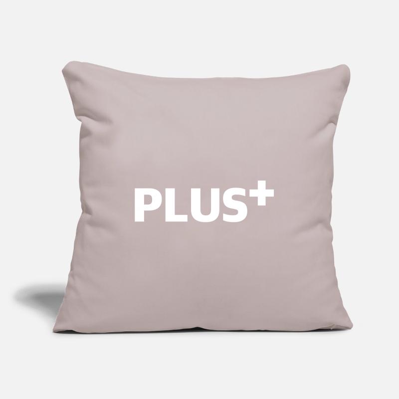 Plus | Positive, Programmer, Future Sofa pillowcase 17,3'' x 17,3'' (45 x 45 cm)
