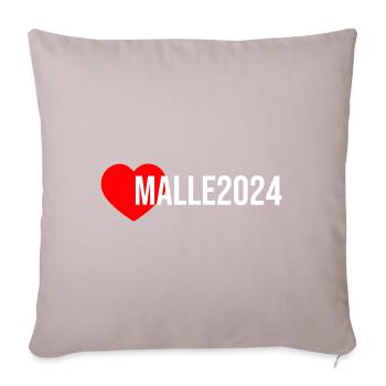 Malle 2024 Heart Holiday - Sofa pillowcase 17,3'' x 17,3'' (45 x 45 cm) - light taupe - Front