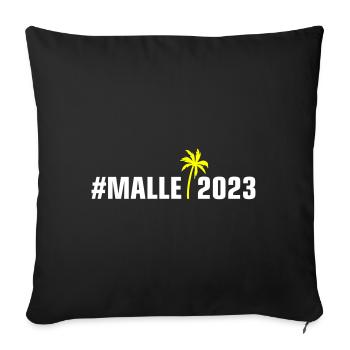 Malle 2023 Palier - Housse de coussin décorative 45 x 45 cm - noir - Devant