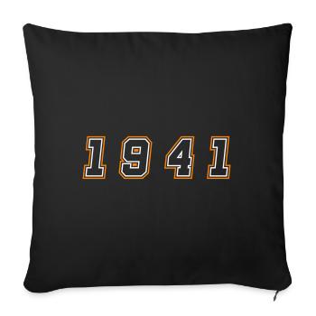 Numéro de l’année 1941 - Housse de coussin décorative 45 x 45 cm - noir - Devant