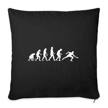 Ping Pong Evolution Ping ping-Ping - Housse de coussin décorative 45 x 45 cm - noir - Devant