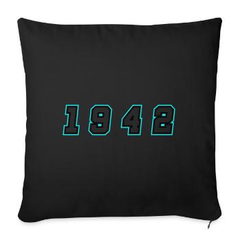 1942 Année Numéro - Housse de coussin décorative 45 x 45 cm - noir - Devant