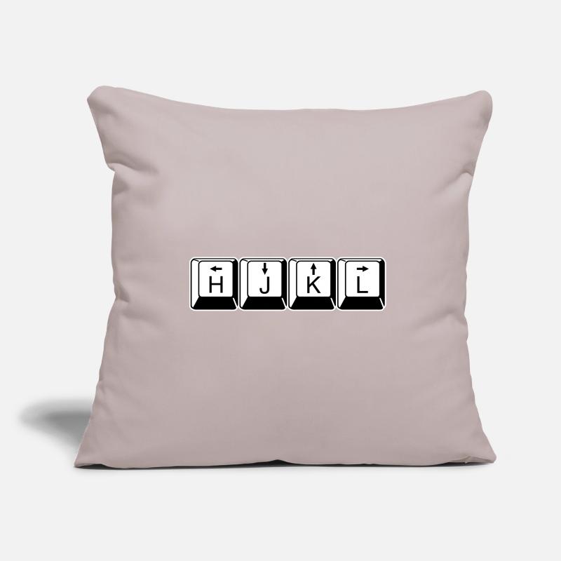 vi/Vim HJKL - Computer Geeks Nerds Code Keyboard Sofa pillowcase 17,3'' x 17,3'' (45 x 45 cm)
