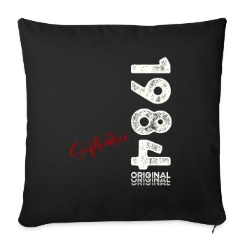40e anniversaire Légende Septembre 1984 Volume 84 - Housse de coussin décorative 45 x 45 cm - noir - Devant