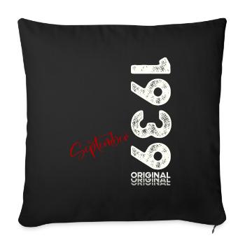 85th Birthday Legend September 1939 Born 39 - Sofa pillowcase 17,3'' x 17,3'' (45 x 45 cm) - black - Front