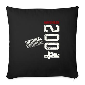 20th Birthday Original November 2004 Volume 04 - Sofa pillowcase 17,3'' x 17,3'' (45 x 45 cm) - black - Front